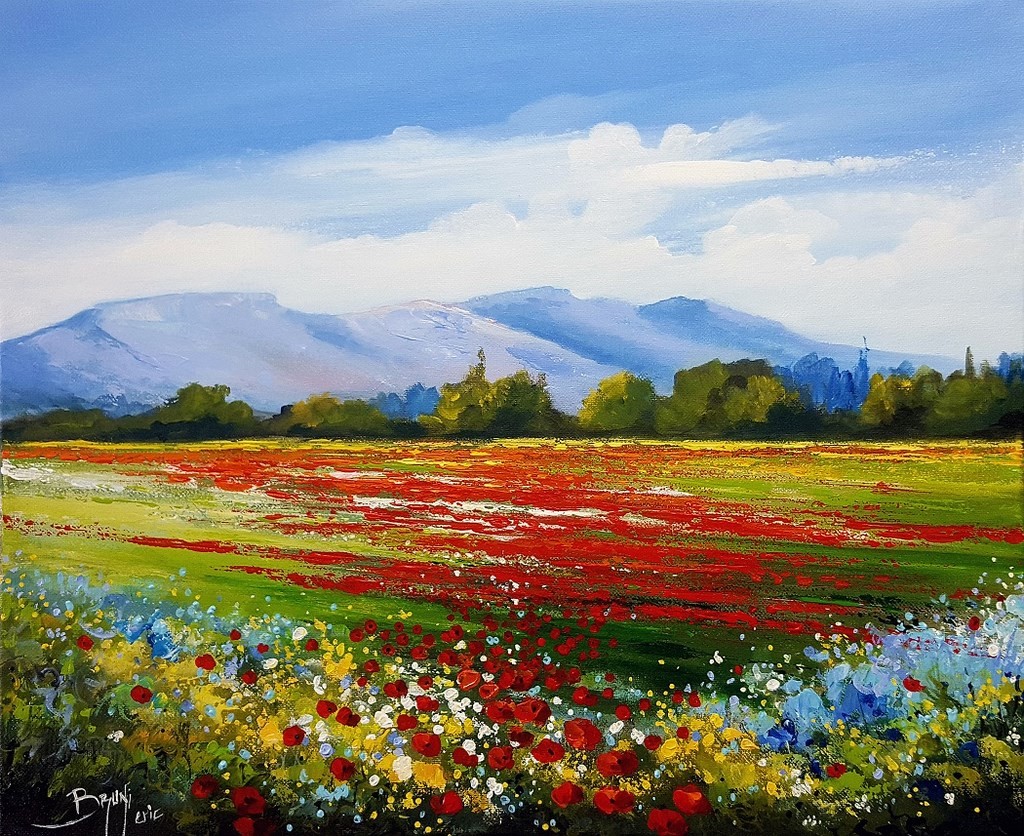 Peinture coquelicots - ©Bruni Eric