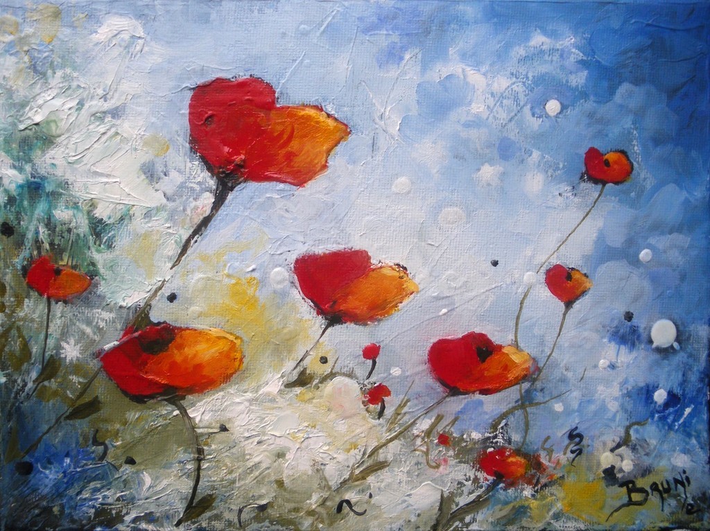 Coquelicots au vent - Copyright Bruni Eric