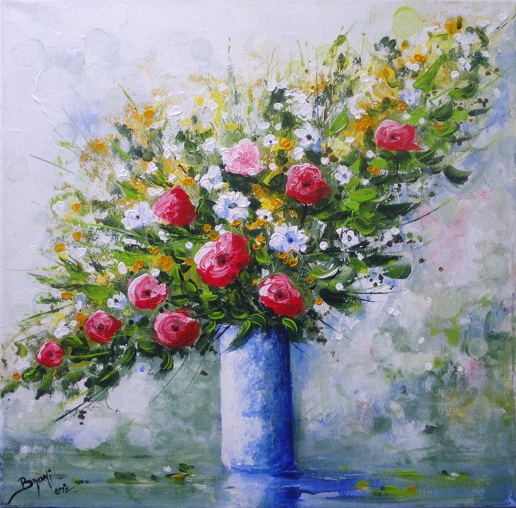 Bouquet de rose - Oeuvre de Bruni