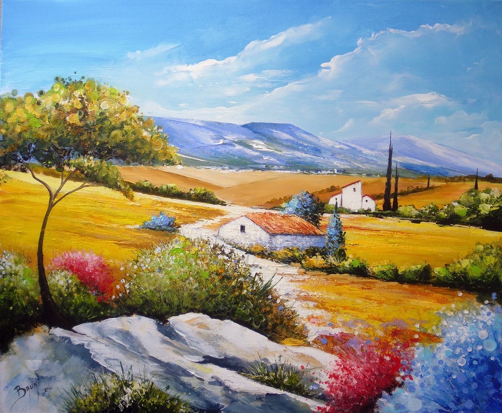 Paysage de Provence par Eric Bruni