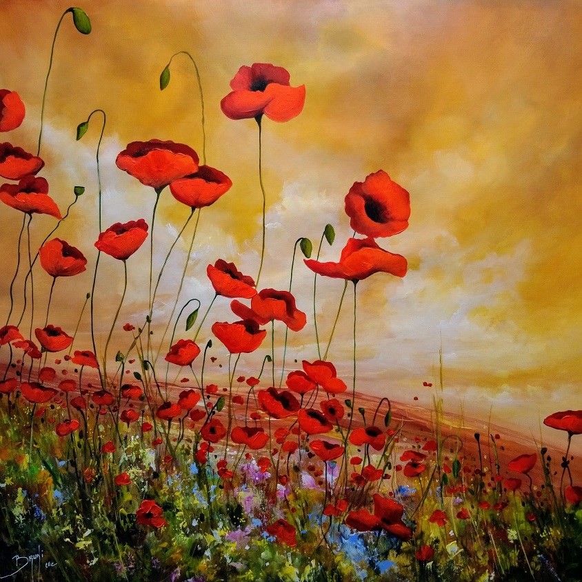 Wild poppies - Eric Bruni - Lotton Gallery