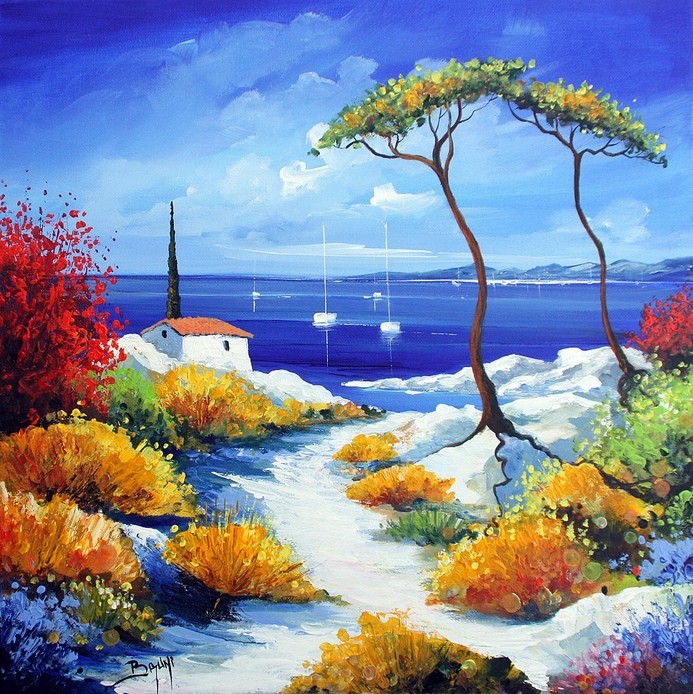 Vente de tableaux paysage marin