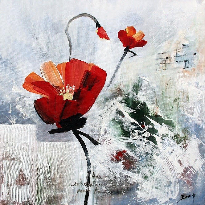 Peinture déco Poppies