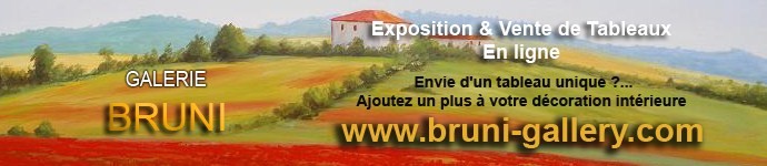 Collectionneurs d'art, acheteurs d'art, consultez les oeuvres originales de l'artiste peintre Eric Bruni