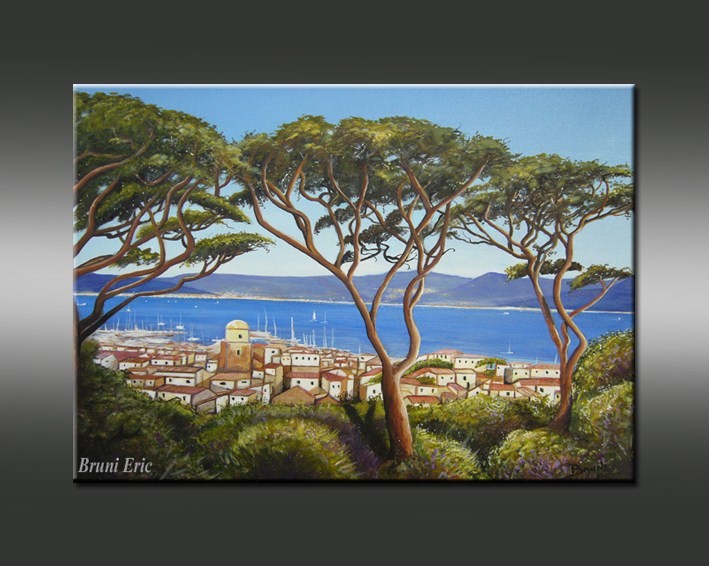 Peinture Saint Tropez par Eric Bruni