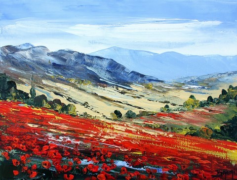 Champ de coquelicots - Eric Bruni