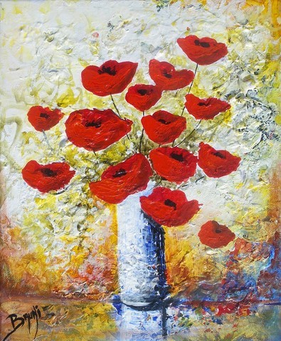 Bouquet de coquelicots II - Copyright Bruni Eric.