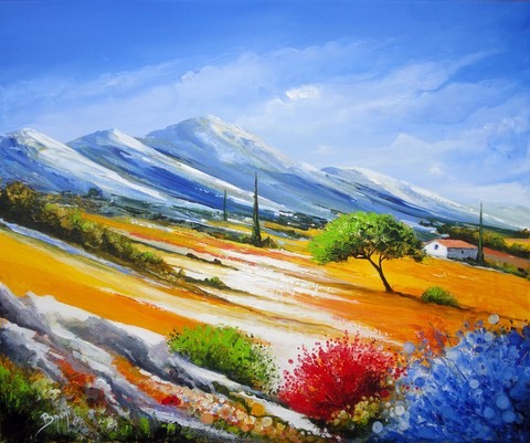 Tableau peinture Provence