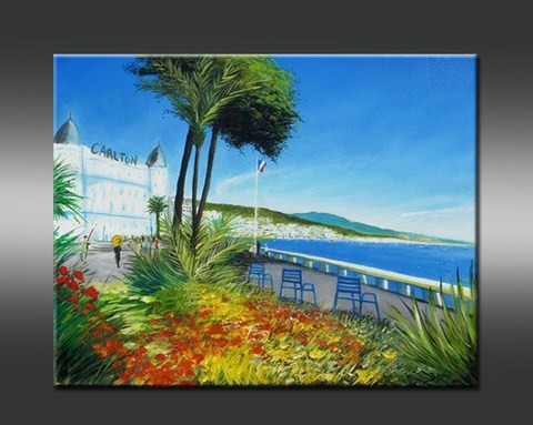 Peinture - Vue sur La Croisette